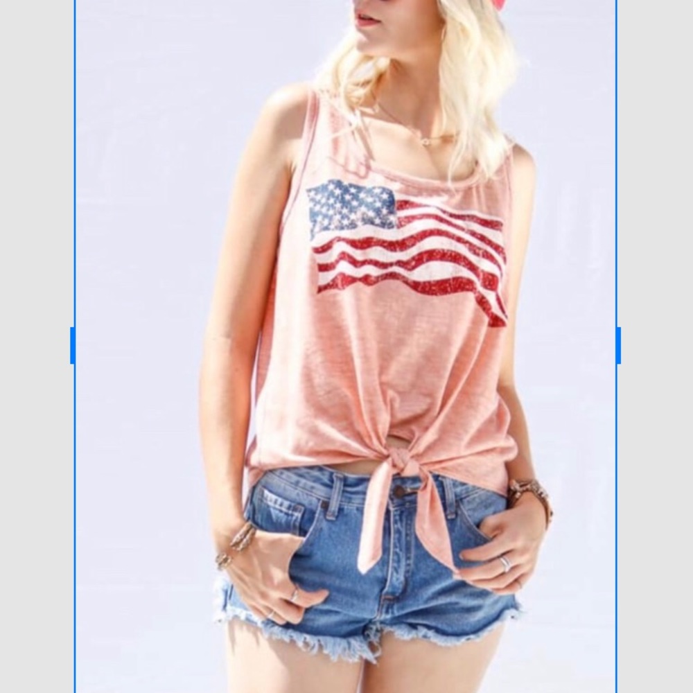 American flag tank